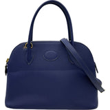 エルメス HERMES ボリード27 D刻印　(2019年製) ブルーアンクル ゴールド金具 エプソン レディース ショルダーバッグ