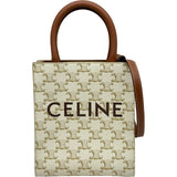 セリーヌ CELINE ミニバーティカルカバ 194372 アイボリー系 レザー/PVC レディース ショルダーバッグ
