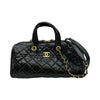 シャネル CHANEL マトラッセラージボーリングバッグ AS5579 ブラック/ゴールド金具 クランプルカーフ レディース ショルダーバッグ