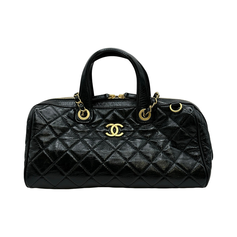 シャネル CHANEL マトラッセラージボーリングバッグ AS5579 ブラック