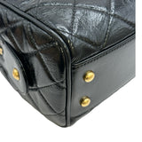シャネル CHANEL マトラッセラージボーリングバッグ AS5579 ブラック/ゴールド金具 クランプルカーフ レディース ショルダーバッグ