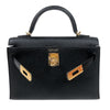 エルメス HERMES ミニケリー２ K刻印　(2025年製) ブラック/ゴールド エプソン レディース ハンドバッグ