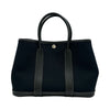 エルメス HERMES ガーデンパーティTPM □O刻印 ブラック/シルバー金具 トワル/ネゴンダ レディース トートバッグ