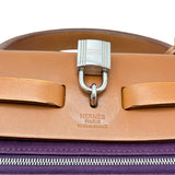 エルメス HERMES エールバッグジップPM □O刻印 カシス/フォーヴ/シルバー金具 トワル/ハンター レディース ショルダーバッグ