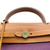 エルメス HERMES エールバッグジップPM □O刻印 カシス/フォーヴ/シルバー金具 トワル/ハンター レディース ショルダーバッグ