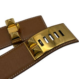 エルメス HERMES コリエドシアンベルト 65 〇Y刻印　(1995年製) ゴールド/ゴールド金具 クシュベル レディース ベルト