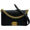 シャネル CHANEL ボーイシャネル25 A67086 ブラック/ゴールド金具 キャビアスキン レディース ショルダーバッグ