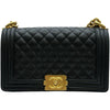 シャネル CHANEL ボーイシャネル25 A67086 ブラック/ゴールド金具 キャビアスキン レディース ショルダーバッグ