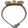 ロジェ ヴィヴィエ ROGER VIVIER ブロッシュヴィヴィエレザーブレスレット シルバー ラインストーン アクセサリー