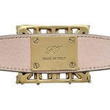ロジェ ヴィヴィエ ROGER VIVIER ブロッシュヴィヴィエレザーブレスレット シルバー ラインストーン アクセサリー