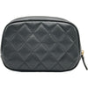 シャネル CHANEL マトラッセ コスメポーチ A80909 ブラック ゴールド金具 キャビアスキン レディース ポーチ