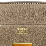 エルメス HERMES バーキン30 U刻印 エトゥープ ゴールド金具 トゴ レディース ハンドバッグ