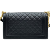 シャネル CHANEL ボーイシャネル25 A67086 ブラック ゴールド金具 キャビアスキン レディース ショルダーバッグ