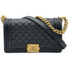 シャネル CHANEL ボーイシャネル25 A67086 ブラック ゴールド金具 キャビアスキン レディース ショルダーバッグ