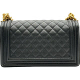 シャネル CHANEL ボーイシャネル25 A67086 ブラック ゴールド金具 キャビアスキン レディース ショルダーバッグ
