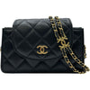 シャネル CHANEL マトラッセ ミニチェーンクラッチ AP2999 ブラック ゴールド金具 ラムスキン レディース ショルダーバッグ
