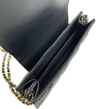 シャネル CHANEL マトラッセ ミニチェーンクラッチ AP2999 ブラック ゴールド金具 ラムスキン レディース ショルダーバッグ