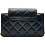 シャネル CHANEL マトラッセ ミニチェーンクラッチ AP2999 ブラック ゴールド金具 ラムスキン レディース ショルダーバッグ