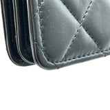 シャネル CHANEL マトラッセ ミニチェーンクラッチ AP2999 ブラック ゴールド金具 ラムスキン レディース ショルダーバッグ