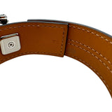 エルメス HERMES レザーブレスレット エトリエ ブラック シルバー金具 スイフト アクセサリー