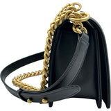 シャネル CHANEL ボーイシャネル25 A67086 ブラック ゴールド金具 キャビアスキン レディース ショルダーバッグ