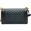 シャネル CHANEL ボーイシャネル25 A67086 ブラック ゴールド金具 キャビアスキン レディース ショルダーバッグ