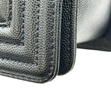 シャネル CHANEL ボーイシャネル25 A67086 ブラック ゴールド金具 キャビアスキン レディース ショルダーバッグ