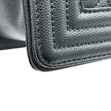 シャネル CHANEL ボーイシャネル25 A67086 ブラック ゴールド金具 キャビアスキン レディース ショルダーバッグ
