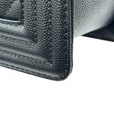 シャネル CHANEL ボーイシャネル25 A67086 ブラック ゴールド金具 キャビアスキン レディース ショルダーバッグ