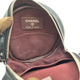 シャネル CHANEL マトラッセラウンドチェーンショルダー A70657 26番台 ネイビー シルバー金具 キャビアスキン レディース ショルダーバッグ