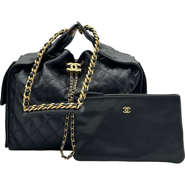 シャネル CHANEL CHANEL25 ミディアムバッグ AS5311 ブラック ゴールド