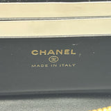 シャネル CHANEL トップハンドルバニティチェーンショルダー AP5195 ブラック ゴールド金具 リザード型押し レディース ショルダーバッグ