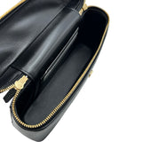 シャネル CHANEL トップハンドルバニティチェーンショルダー AP5195 ブラック ゴールド金具 リザード型押し レディース ショルダーバッグ