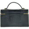 シャネル CHANEL トップハンドルバニティチェーンショルダー AP5195 ブラック ゴールド金具 リザード型押し レディース ショルダーバッグ