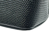 シャネル CHANEL トップハンドルバニティチェーンショルダー AP5195 ブラック ゴールド金具 リザード型押し レディース ショルダーバッグ
