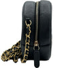 シャネル CHANEL CCフィリグリーラウンド チェーンショルダー AP0365 27番台 ブラック ゴールド金具 キャビアスキン レディース ショルダーバッグ