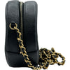 シャネル CHANEL CCフィリグリーラウンド チェーンショルダー AP0365 27番台 ブラック ゴールド金具 キャビアスキン レディース ショルダーバッグ