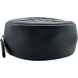 シャネル CHANEL CCフィリグリーラウンド チェーンショルダー AP0365 27番台 ブラック ゴールド金具 キャビアスキン レディース ショルダーバッグ