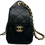 シャネル CHANEL CHANEL25ミニ AS5631 ブラック ゴールド金具 キャビアスキン レディース ショルダーバッグ