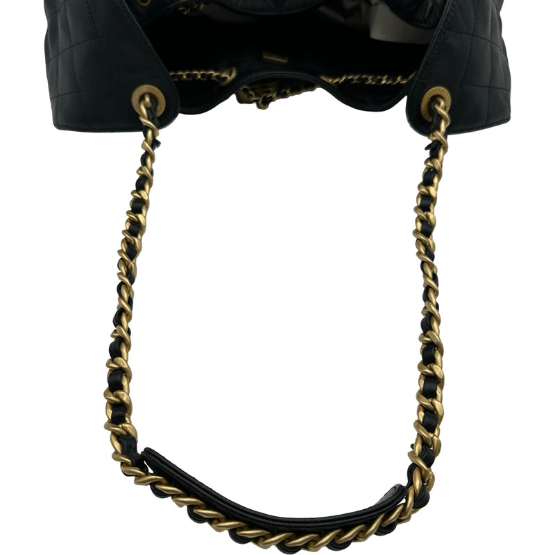 シャネル CHANEL CHANEL25 ラージ AS5553 ブラック ゴールド金具