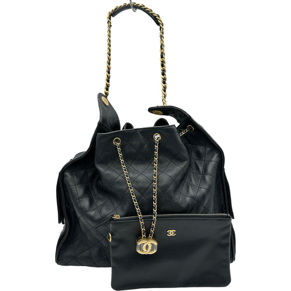 シャネル CHANEL CHANEL25 ラージ AS5533 ブラック ゴールド金具