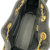 シャネル CHANEL CHANEL25 ミニ AS5631 ブラック ゴールド金具 デニム レディース ショルダーバッグ