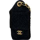 シャネル CHANEL CHANEL25 ミニ AS5631 ブラック ゴールド金具 デニム レディース ショルダーバッグ
