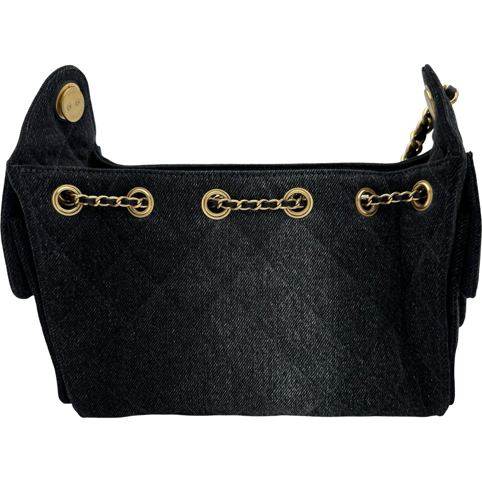 シャネル CHANEL CHANEL25 ミニ AS5631 ブラック ゴールド金具 デニム