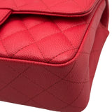 シャネル CHANEL ミニマトラッセ20 A69900 25番台 レッド シルバー金具 キャビアスキン レディース ショルダーバッグ