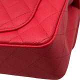 シャネル CHANEL ミニマトラッセ20 A69900 25番台 レッド シルバー金具 キャビアスキン レディース ショルダーバッグ