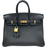 エルメス HERMES バーキン25 K刻印　(2025年製) ブラック ゴールド金具 トゴ レディース ハンドバッグ