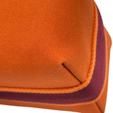 エルメス HERMES ブリッドアブラックPM　 オレンジ シルバー金具 トワル レディース ハンドバッグ