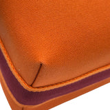 エルメス HERMES ブリッドアブラックPM　 オレンジ シルバー金具 トワル レディース ハンドバッグ