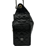 シャネル CHANEL CHANEL25 スモール AS5293 ブラック ゴールド金具 シャイニーカーフスキン レディース ショルダーバッグ